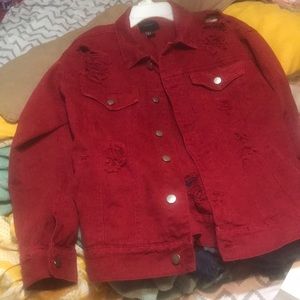 Over size jean jacket